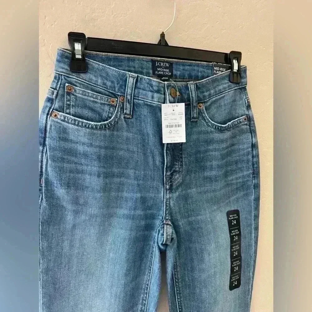 JCREW Flare crop mid-rise jean in all-day stretch - NWT